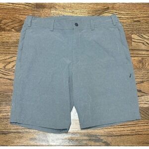 Mack Weldon Stealth Performance Stretch Quick Dry Athletic Shorts Grey Men Sz L